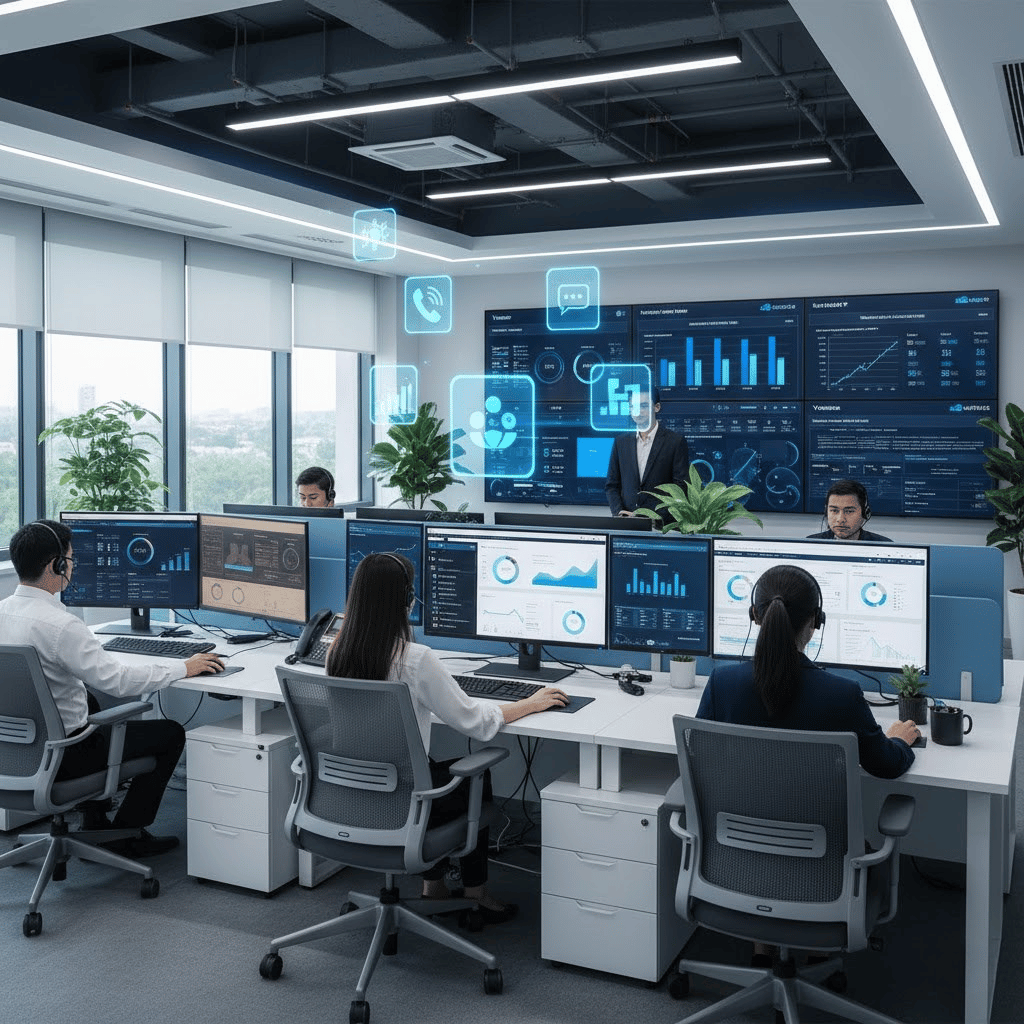 AlienCloud SCALE Call Center Dashboard